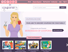 Tablet Screenshot of couponslink.com